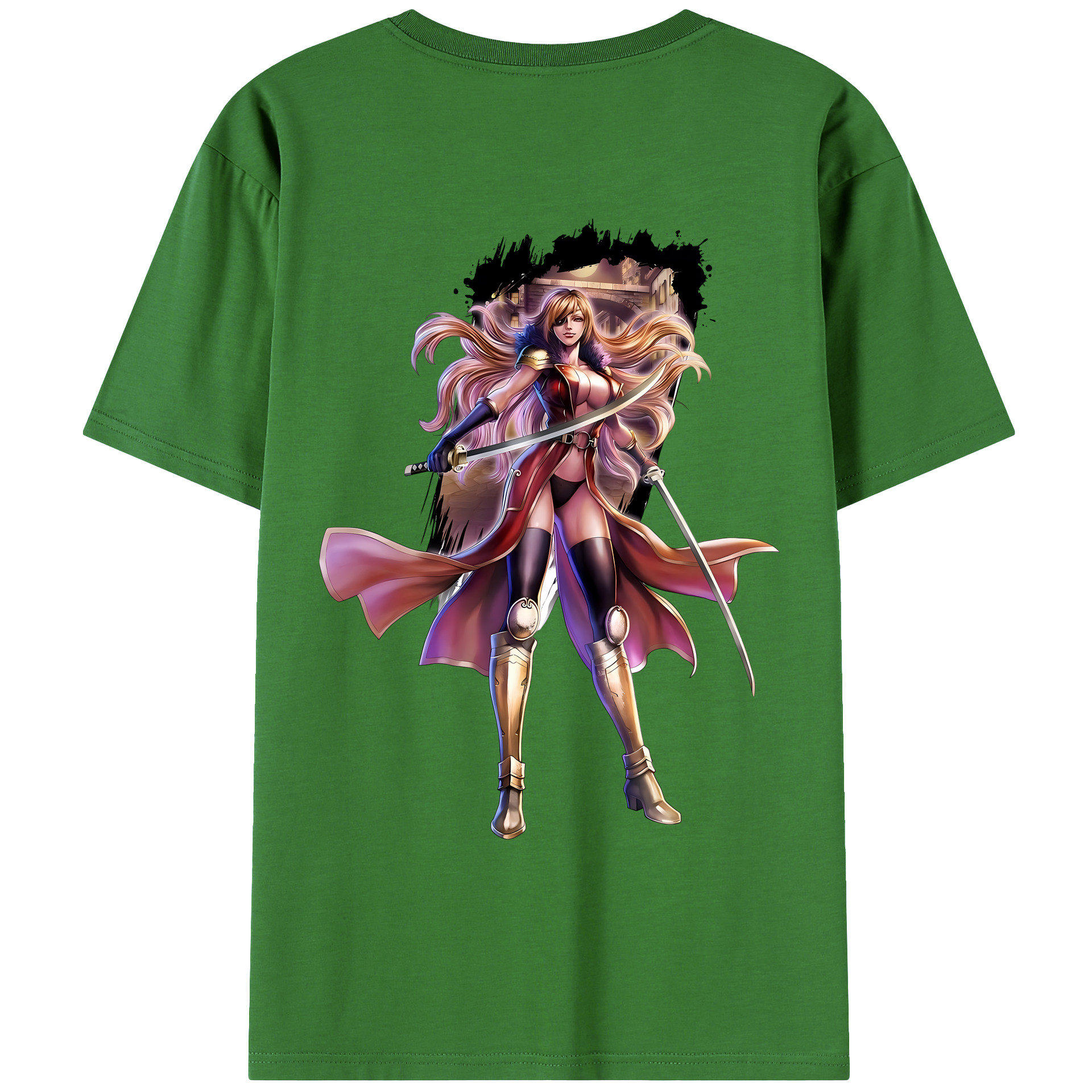 （画像用） 北斗の拳 Fist of the North Star レディース半袖Tシャツ(バックプリント)